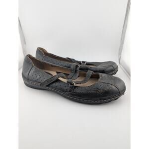 Cabela's Women's 9.5 Black Leather Mary Janes Maryjanes Comfort Shoes Jane